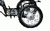 Hjul  - l�s for vogn/gig med bremser art. 100345