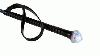 Pisk m/blinkende lys. Lgd. 85 cm.T�nd/sluk funktion i enden. 