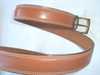 L�derb�lte - m�rk cognacfarvet  3x120 cm.