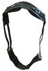 Ridegjord  u/hdt.  l�der/nylon, m/polstrede puder, lgd. 155-210 cm 