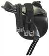 Ponypad  i syntetl�der - incl. gjord & stigremme. 